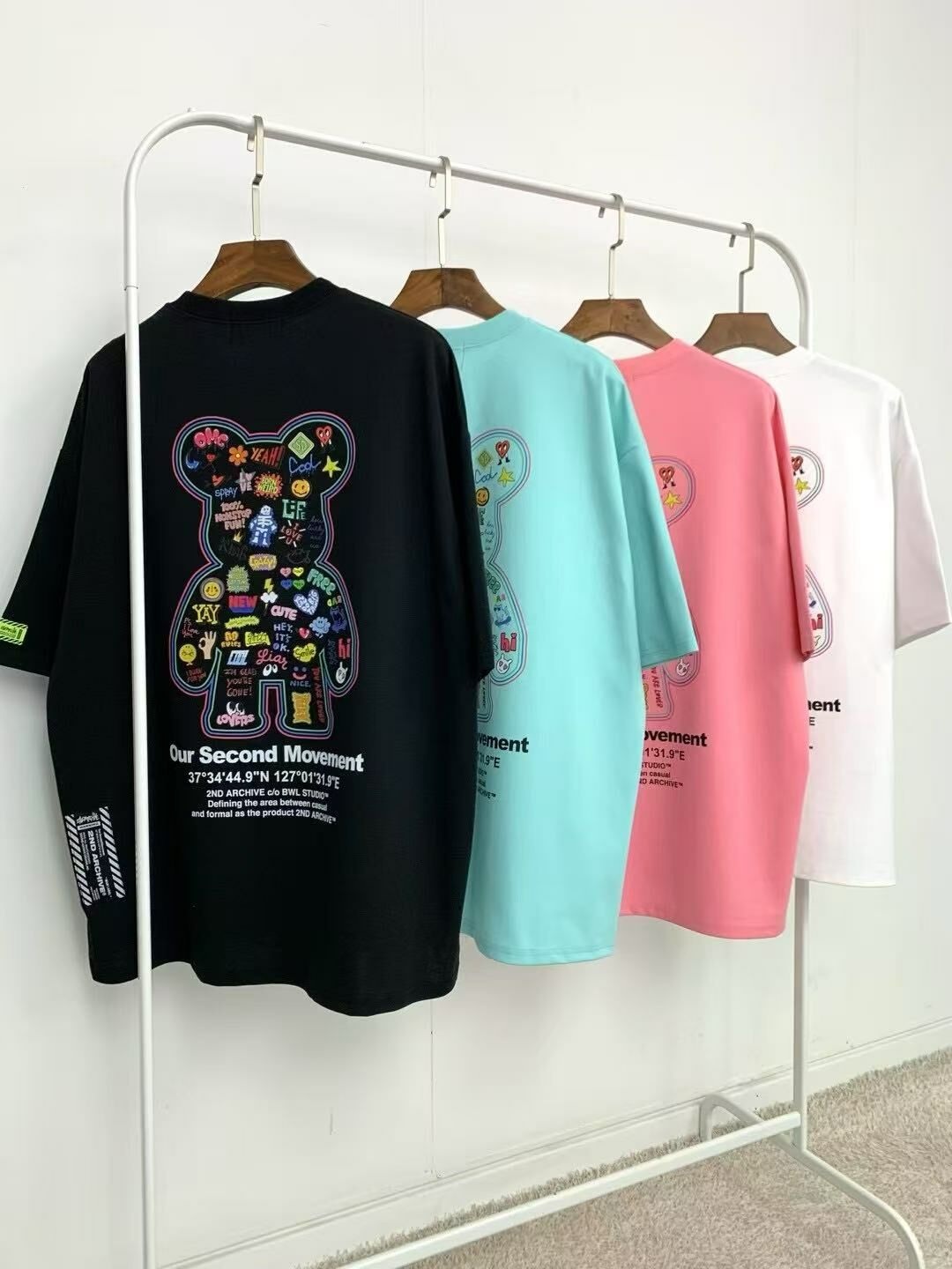 韓國直送 2ND ARCHIVE Life Bear T-shirt - 4 Color - HLY & CHOCCICO