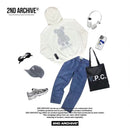 韓國直送🇰🇷 2ND ARCHIVE Lightning Checkered Bear Hoodies HLY & CHOCCICO