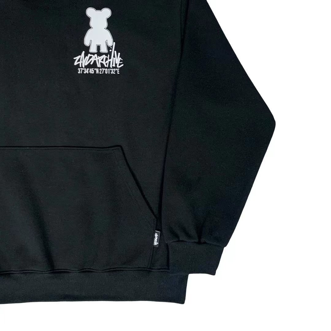 韓國直送🇰🇷 2ND ARCHIVE Lightning Checkered Bear Hoodies - HLY & CHOCCICO