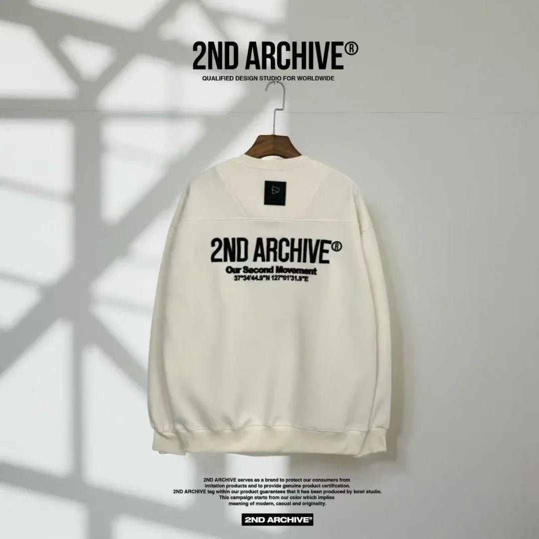 韓國直送🇰🇷 2ND ARCHIVE Logo Embroidered Sweatshirt - HLY &amp; CHOCCICO
