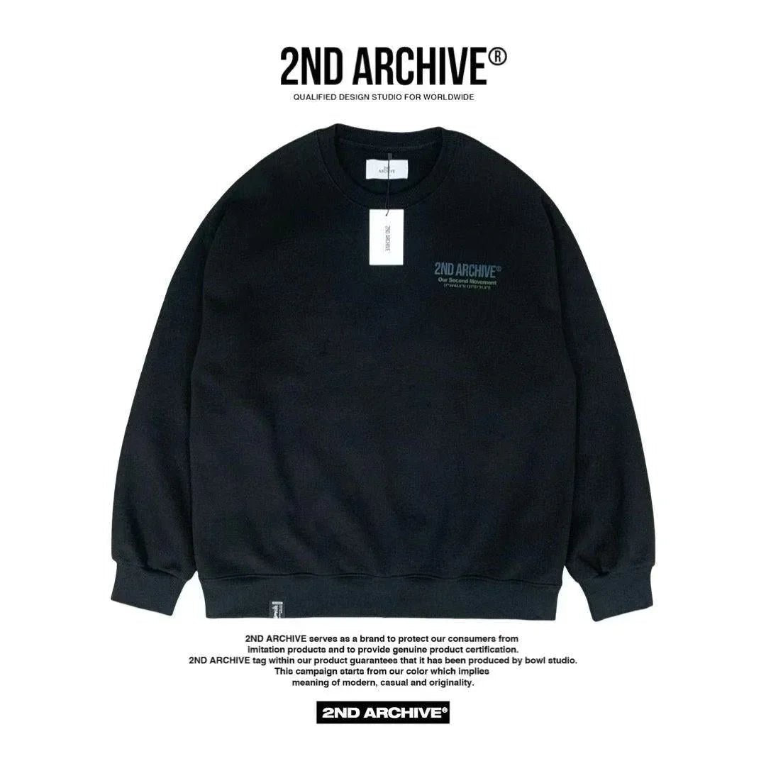 韓國直送🇰🇷 2ND ARCHIVE Logo Embroidered Sweatshirt - HLY &amp; CHOCCICO