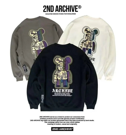 韓國直送🇰🇷 2ND ARCHIVE Military Scotch Bear Sweatshirt - HLY &amp; CHOCCICO
