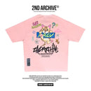 韓國直送 2ND ARCHIVE Monthly Cat Crayon Tee - HLY & CHOCCICO