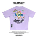 韓國直送 2ND ARCHIVE Monthly Cat Crayon Tee - HLY & CHOCCICO
