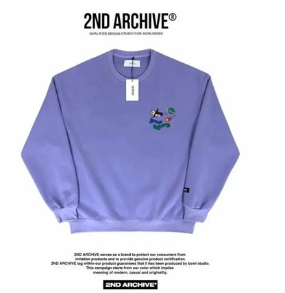 韓國直送🇰🇷 2ND ARCHIVE Odyssey Space Penjuin Sweatshirt - 4 Color - HLY &amp; CHOCCICO