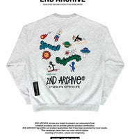 韓國直送🇰🇷 2ND ARCHIVE Odyssey Space Penjuin Sweatshirt  - 4 Color - HLY & CHOCCICO