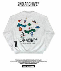 韓國直送🇰🇷 2ND ARCHIVE Odyssey Space Penjuin Sweatshirt  - 4 Color - HLY & CHOCCICO