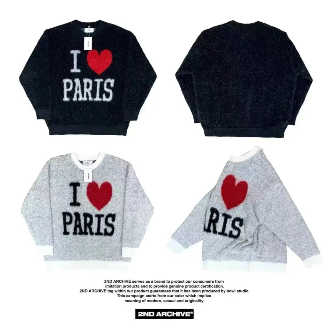 韓國直送🇰🇷 2ND ARCHIVE Paris Love Angora Knit - HLY &amp; CHOCCICO