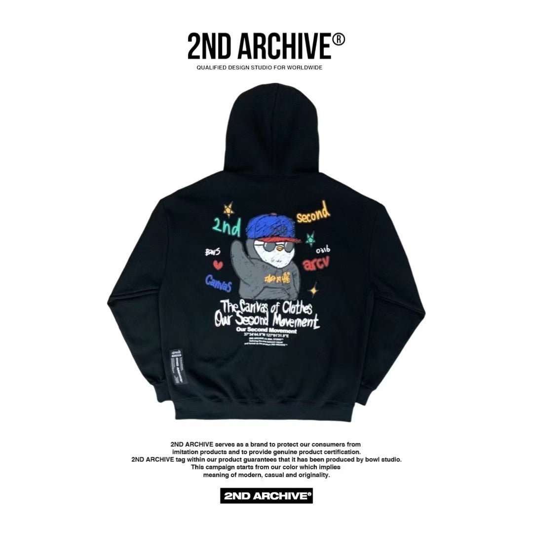韓國直送🇰🇷 2ND ARCHIVE Penguin Hoodie HLY & CHOCCICO