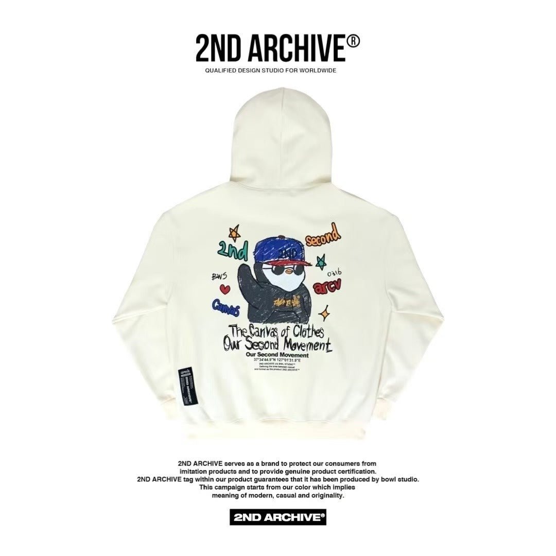 韓國直送🇰🇷 2ND ARCHIVE Penguin Hoodie HLY & CHOCCICO