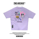韓國直送🇰🇷 2ND ARCHIVE Pink Flower Cat T-shirt - 4 Color HLY & CHOCCICO