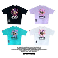 韓國直送🇰🇷 2ND ARCHIVE Pink Flower cat Tee - 4 Color HLY & CHOCCICO