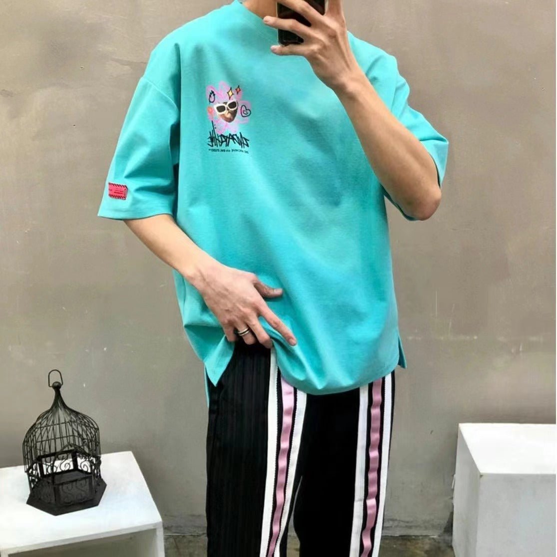 韓國直送🇰🇷 2ND ARCHIVE Pink Flower cat Tee - 4 Color HLY & CHOCCICO