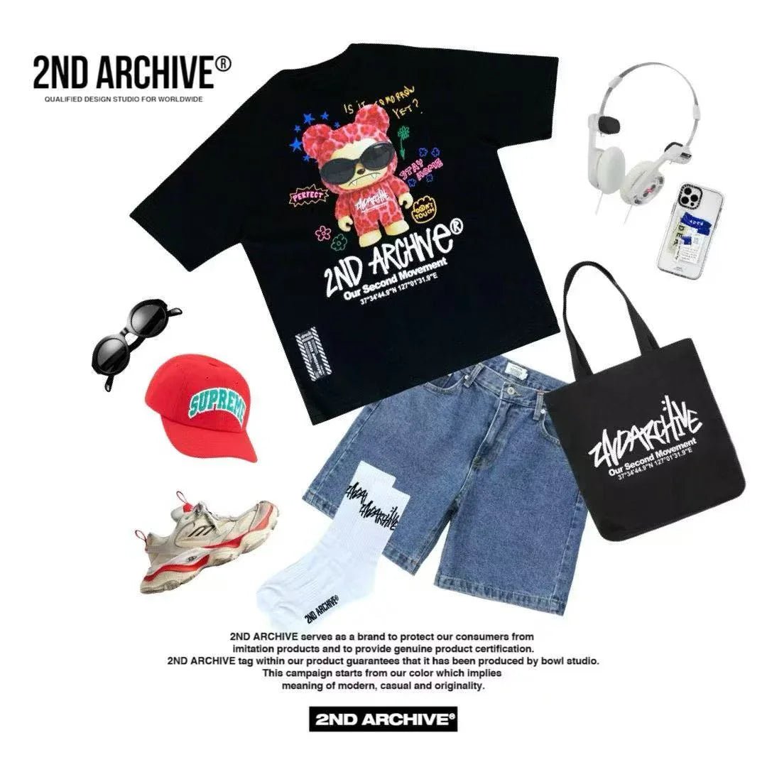 🇰🇷韓國直送🇰🇷 2ND ARCHIVE Pink Sun Glavibban Palti Tee - HLY &amp; CHOCCICO