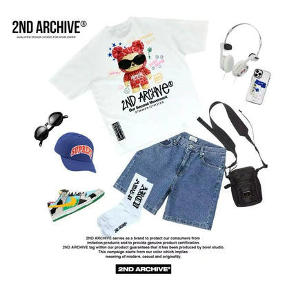 韓國直送🇰🇷 2ND ARCHIVE Pink Sunglasses Tee - HLY &amp; CHOCCICO