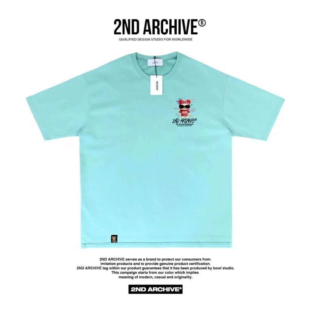 韓國直送🇰🇷 2ND ARCHIVE Pink Sunglasses Tee - HLY &amp; CHOCCICO