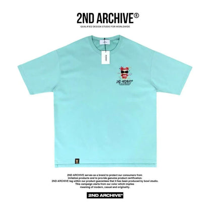 韓國直送🇰🇷 2ND ARCHIVE Pink Sunglasses Tee - HLY &amp; CHOCCICO