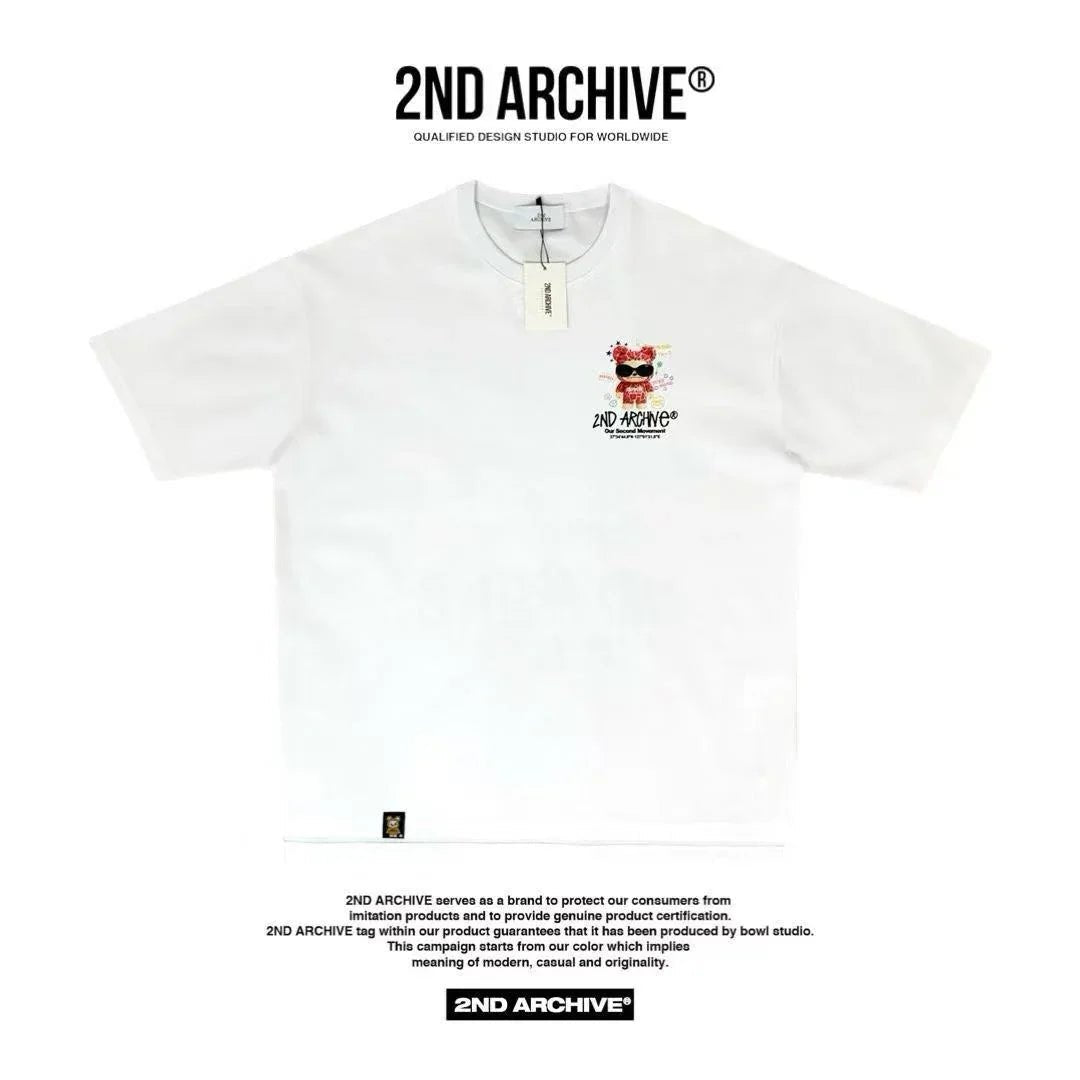 韓國直送🇰🇷 2ND ARCHIVE Pink Sunglasses Tee - HLY &amp; CHOCCICO