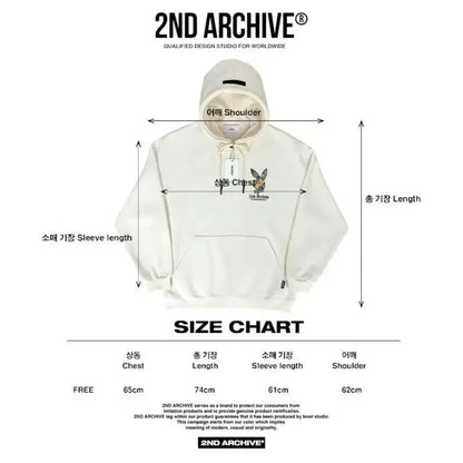 韓國直送🇰🇷 2ND ARCHIVE Play Rabbit Hoodie - HLY &amp; CHOCCICO