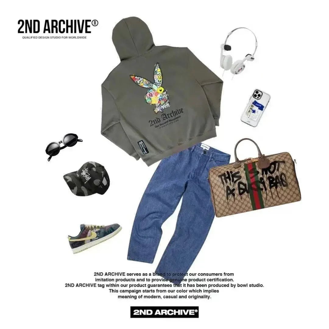 韓國直送🇰🇷 2ND ARCHIVE Play Rabbit Hoodie - HLY &amp; CHOCCICO