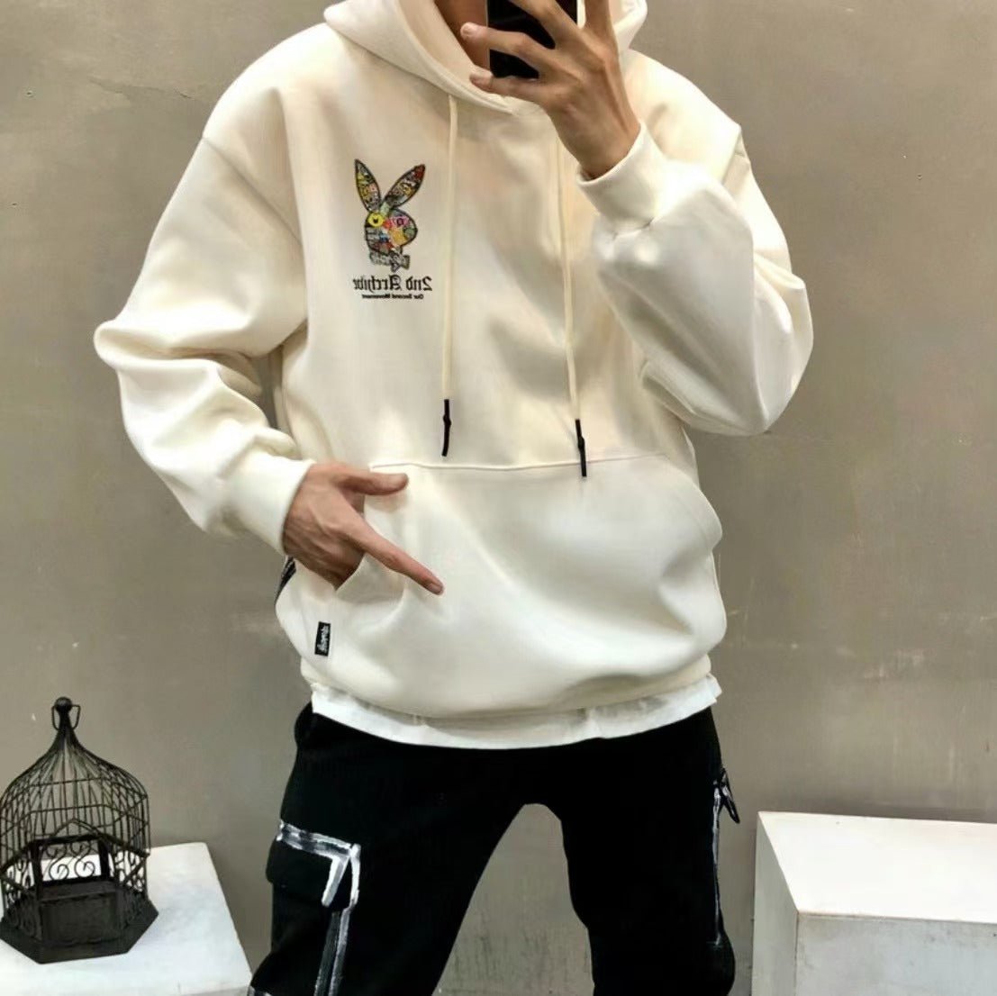 韓國直送🇰🇷 2ND ARCHIVE Play Rabbit Hoodie - HLY & CHOCCICO