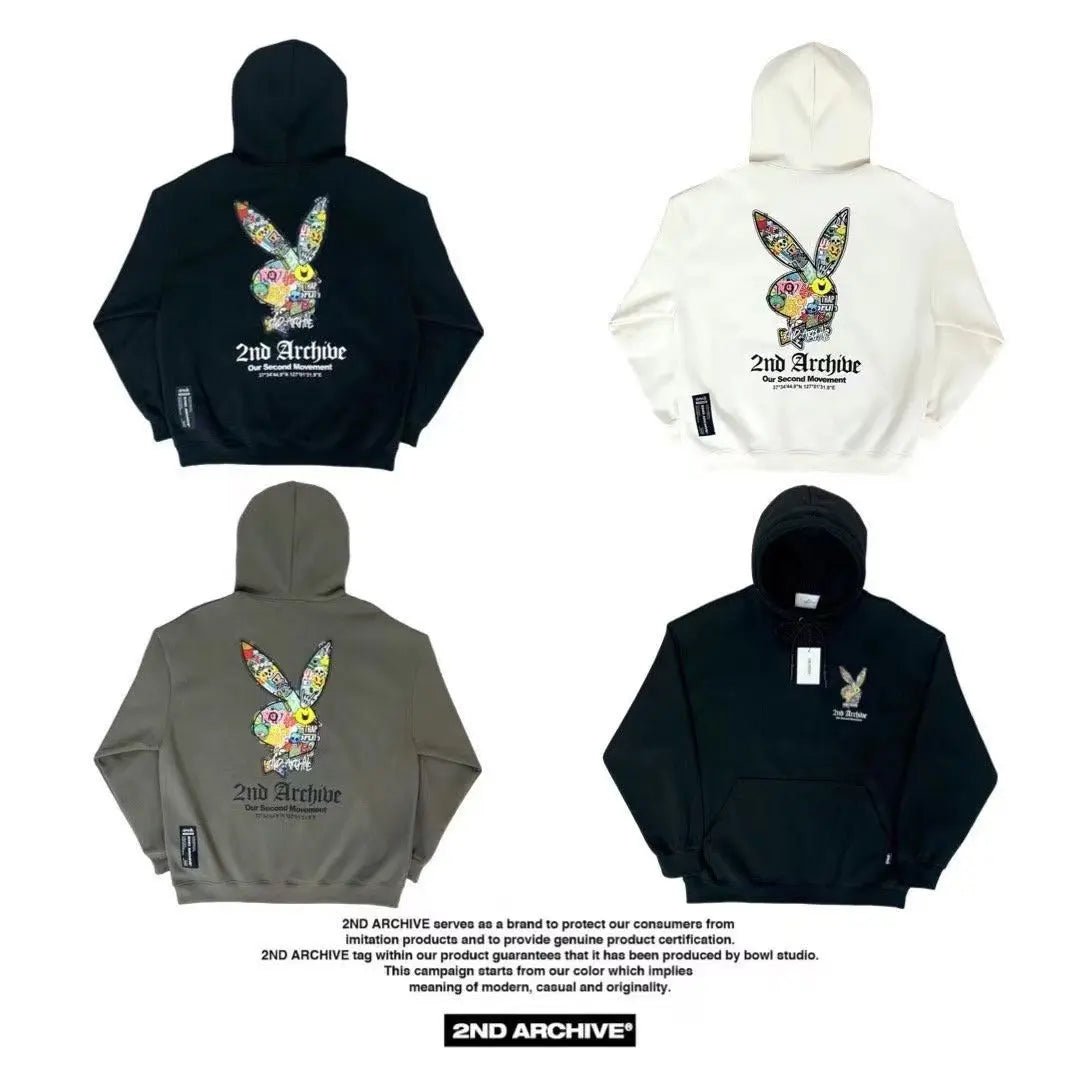 韓國直送🇰🇷 2ND ARCHIVE Play Rabbit Hoodie - HLY & CHOCCICO