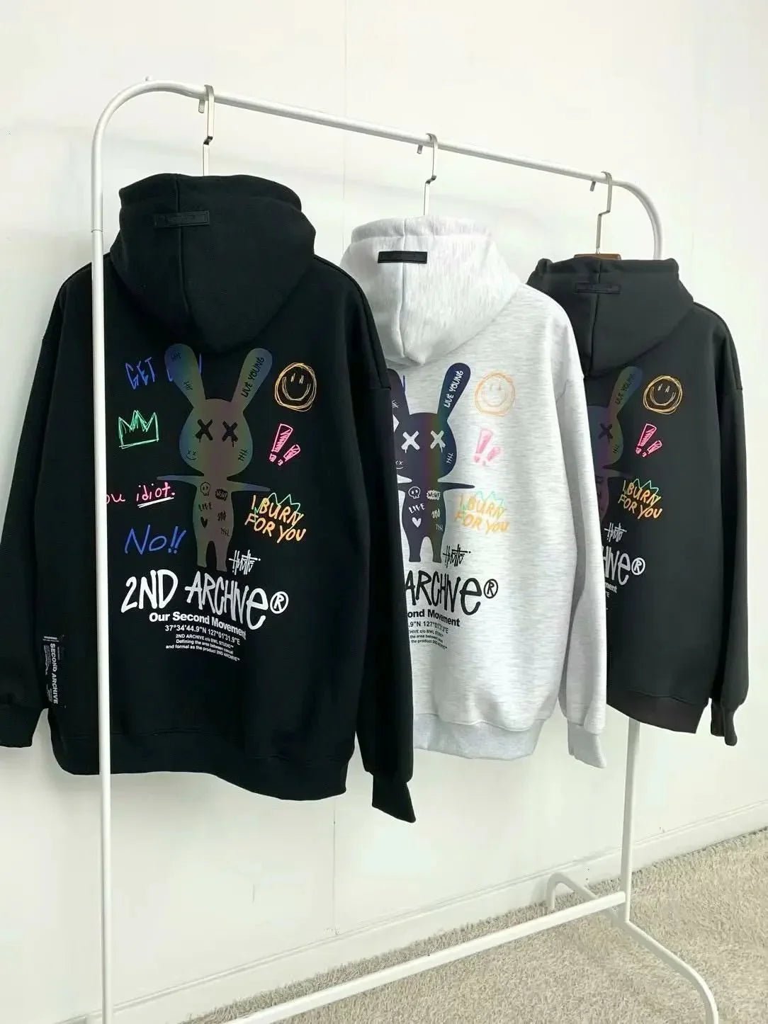 韓國直送🇰🇷 2ND ARCHIVE Rabbit XX Hoodies - HLY &amp; CHOCCICO