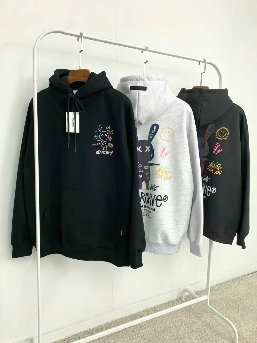 韓國直送🇰🇷 2ND ARCHIVE Rabbit XX Hoodies - HLY &amp; CHOCCICO