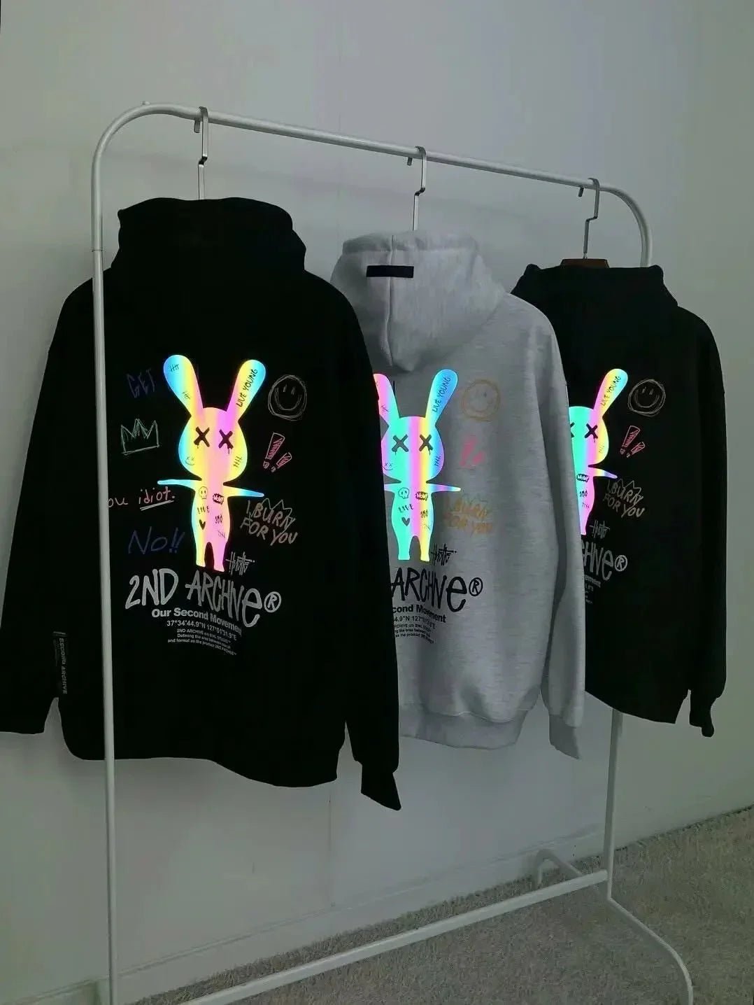 韓國直送🇰🇷 2ND ARCHIVE Rabbit XX Hoodies - HLY &amp; CHOCCICO