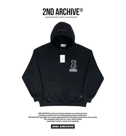 韓國直送 2ND ARCHIVE Scotch Half Bear Hoodie - HLY &amp; CHOCCICO