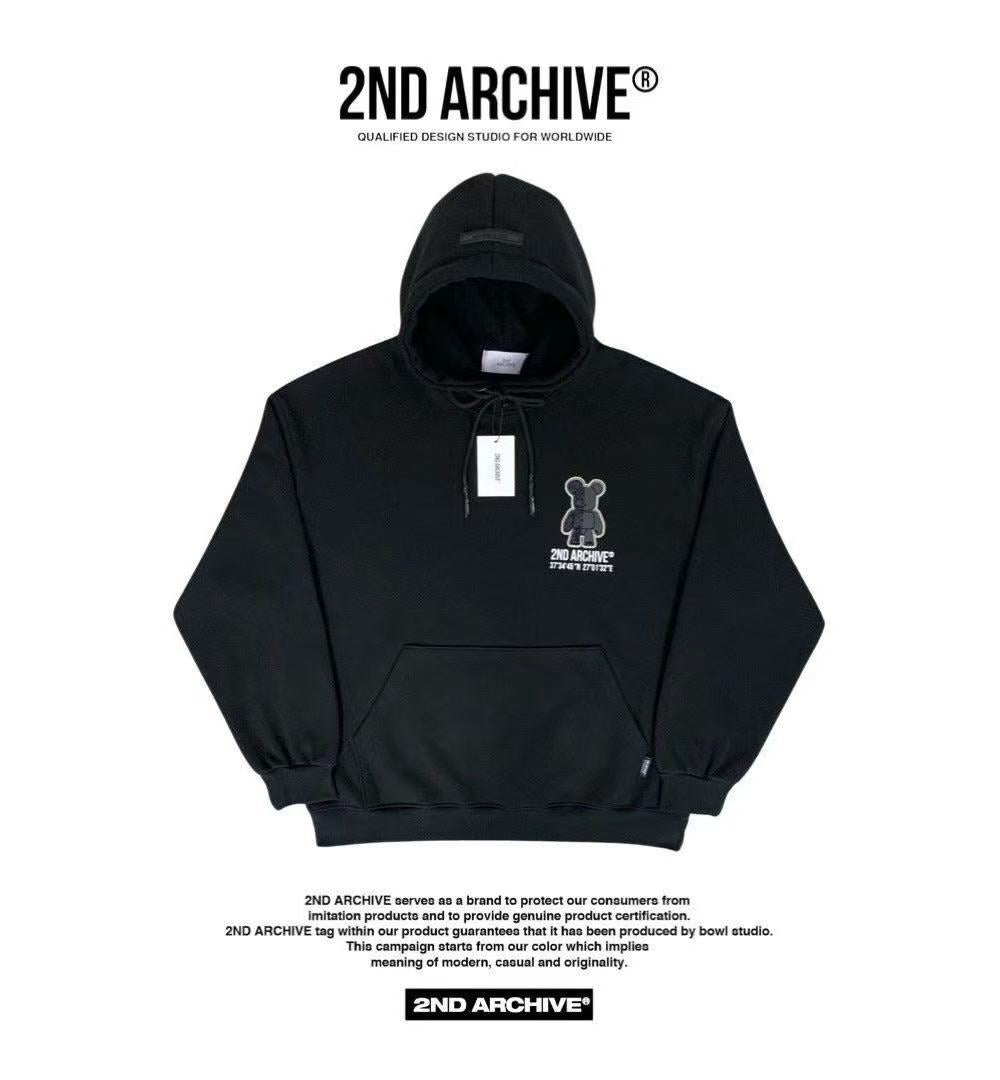 韓國直送 2ND ARCHIVE Scotch Half Bear Hoodie - HLY & CHOCCICO