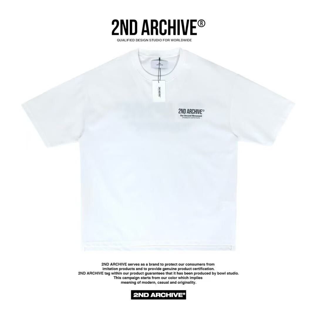 韓國直送 2ND ARCHIVE Second Embossed Logo Short Tee - HLY & CHOCCICO
