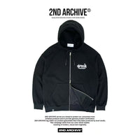 韓國直送🇰🇷 2ND ARCHIVE SG Logo Two Way Hood Zip-up - HLY & CHOCCICO