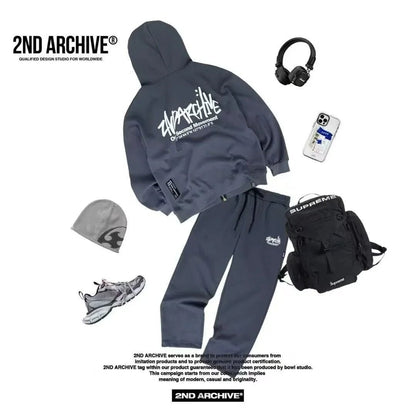 韓國直送🇰🇷 2ND ARCHIVE SG Logo Two Way Hood Zip - up - HLY &amp; CHOCCICO