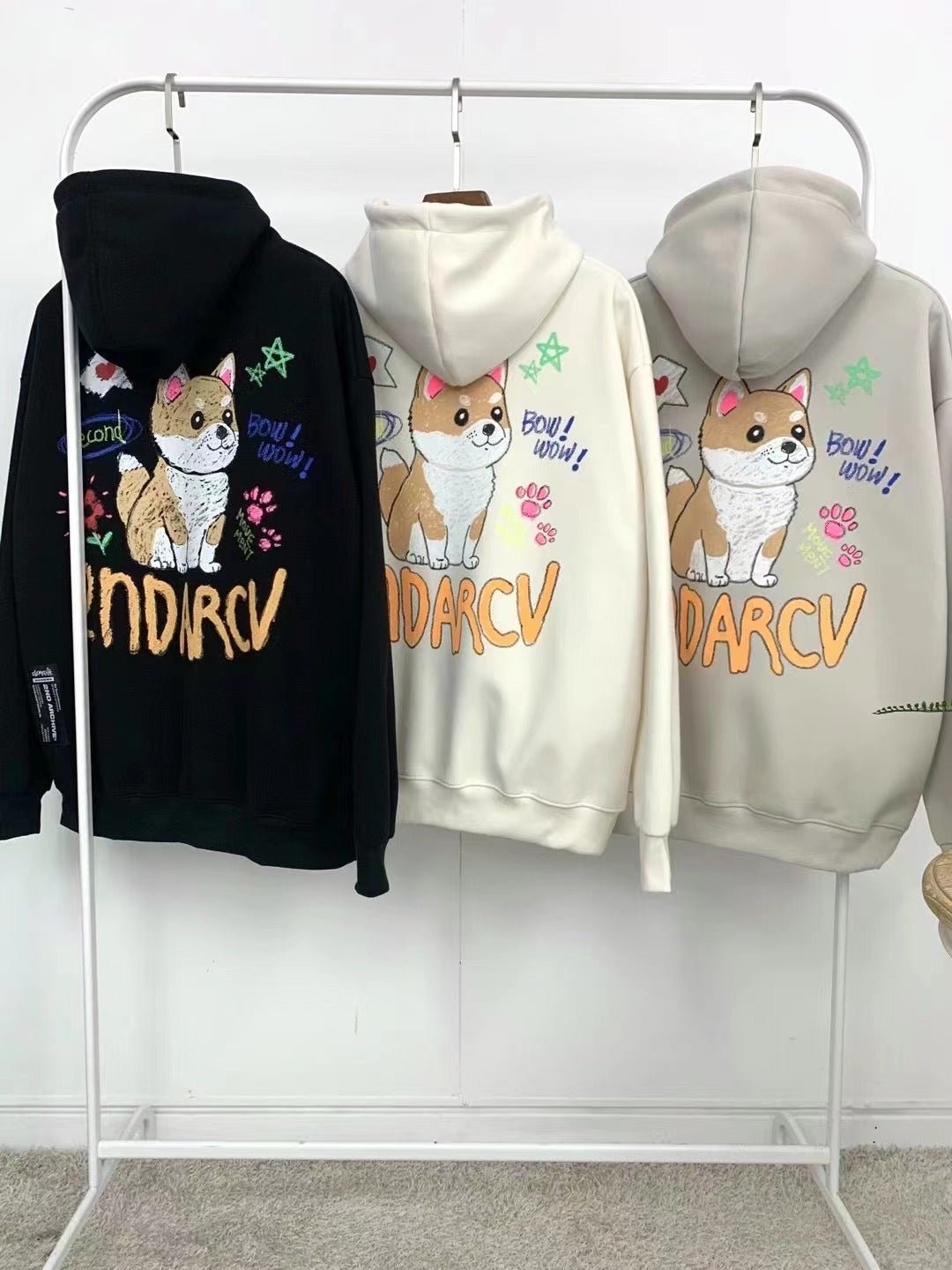 韓國直送🇰🇷 2ND ARCHIVE Shiba Inu Crayon Hoodie - HLY & CHOCCICO