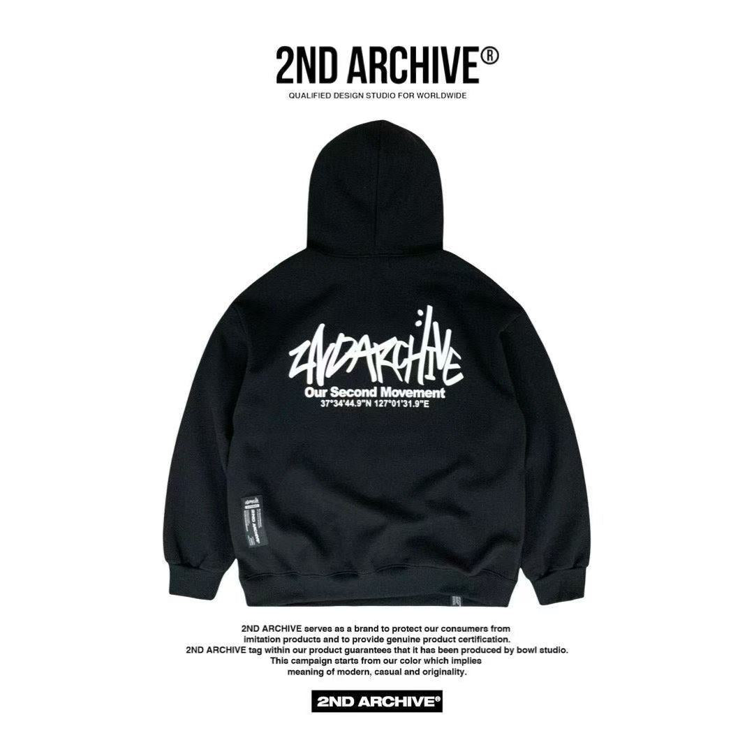 韓國直送🇰🇷 2ND ARCHIVE Signature Logo Hoodie HLY & CHOCCICO