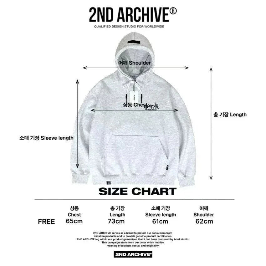韓國直送🇰🇷 2ND ARCHIVE Signature Logo Hoodie - HLY &amp; CHOCCICO