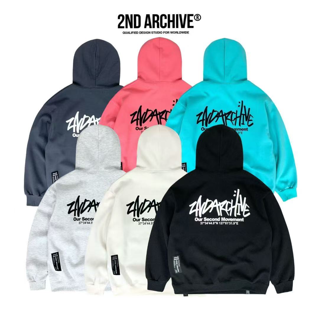 韓國直送🇰🇷 2ND ARCHIVE Signature Logo Hoodie - HLY & CHOCCICO