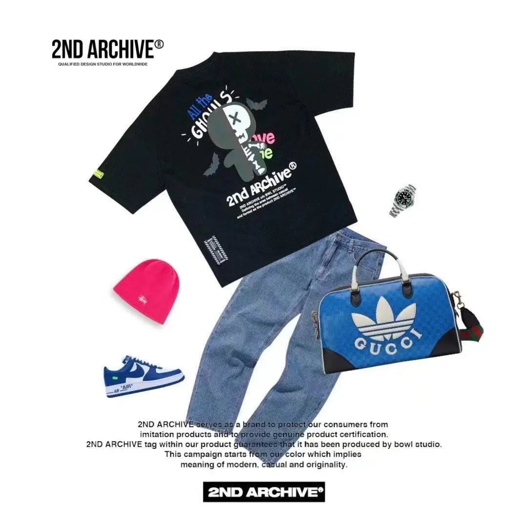 【一口價$311/件】🇰🇷韓國直送🇰🇷 2ND ARCHIVE Skull Bear Scotch T-shirt -4 Color - HLY & CHOCCICO