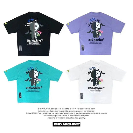 韓國直送🇰🇷 2ND ARCHIVE Skull Bear Scotch T-shirt -4 Color