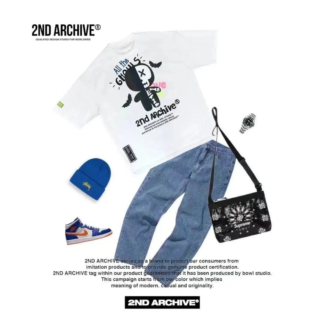 【一口價$311/件】🇰🇷韓國直送🇰🇷 2ND ARCHIVE Skull Bear Scotch T-shirt -4 Color - HLY & CHOCCICO