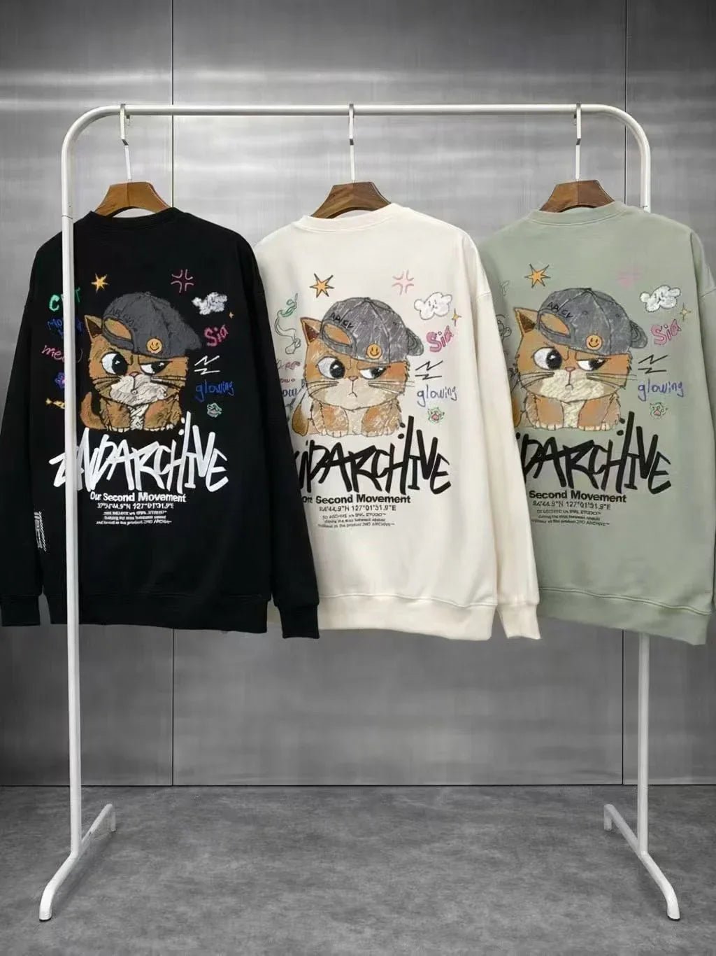 韓國直送 2ND ARCHIVE Smile Ball Cap Sweatshirt - HLY &amp; CHOCCICO