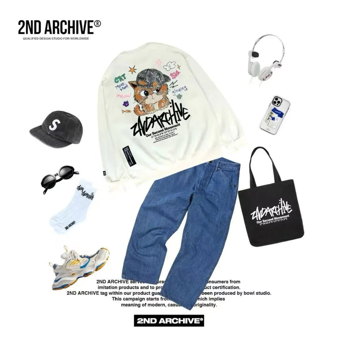 韓國直送 2ND ARCHIVE Smile Ball Cap Sweatshirt - HLY &amp; CHOCCICO