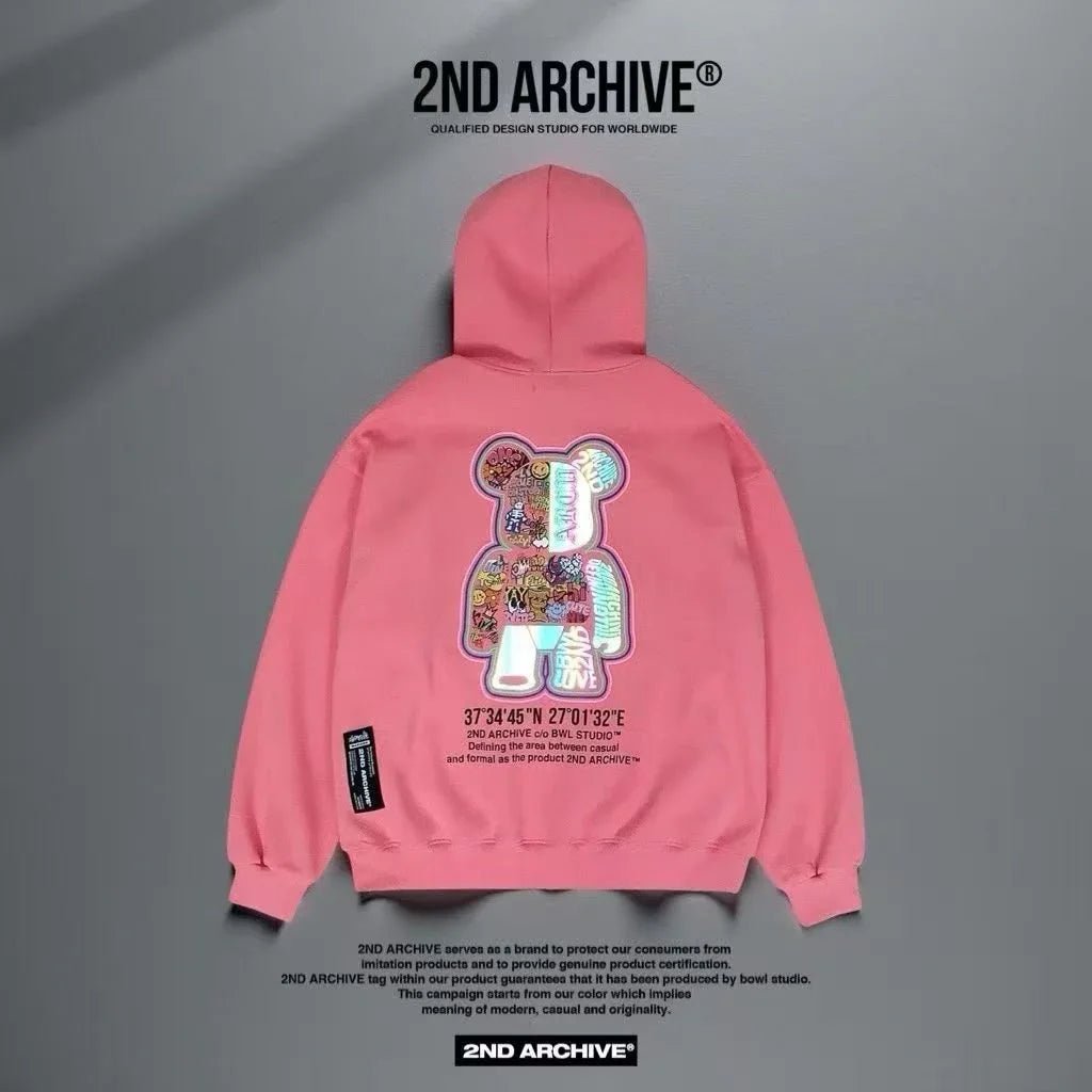 韓國直送2nd ARCHIVE Sticker Scotch Bear Hoodie - HLY &amp; CHOCCICO