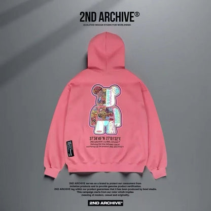 韓國直送2nd ARCHIVE Sticker Scotch Bear Hoodie - HLY &amp; CHOCCICO