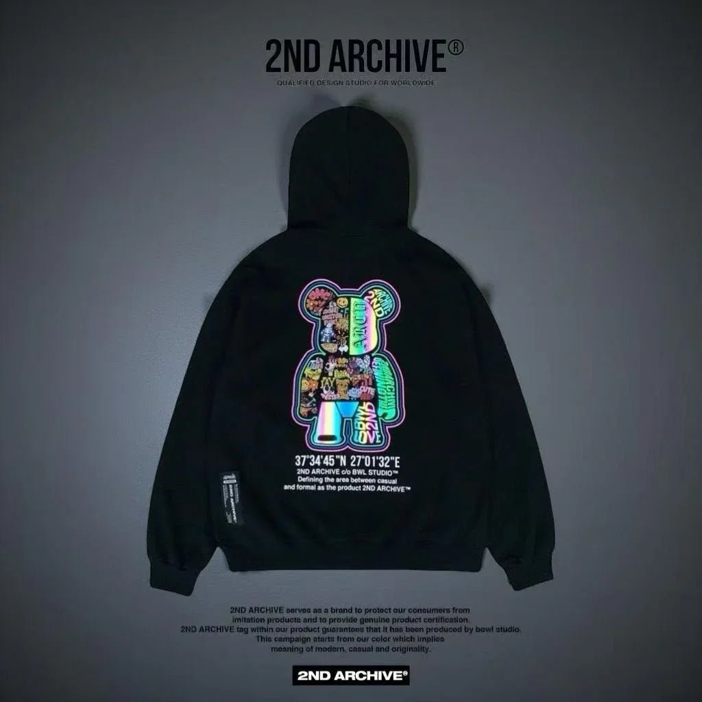 韓國直送2nd ARCHIVE Sticker Scotch Bear Hoodie - HLY &amp; CHOCCICO