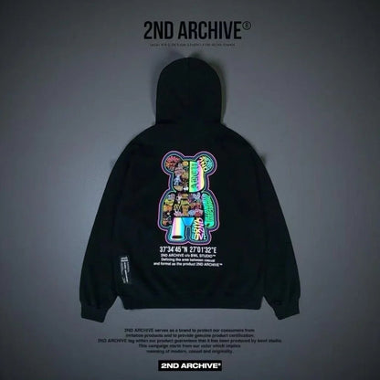 韓國直送2nd ARCHIVE Sticker Scotch Bear Hoodie - HLY &amp; CHOCCICO