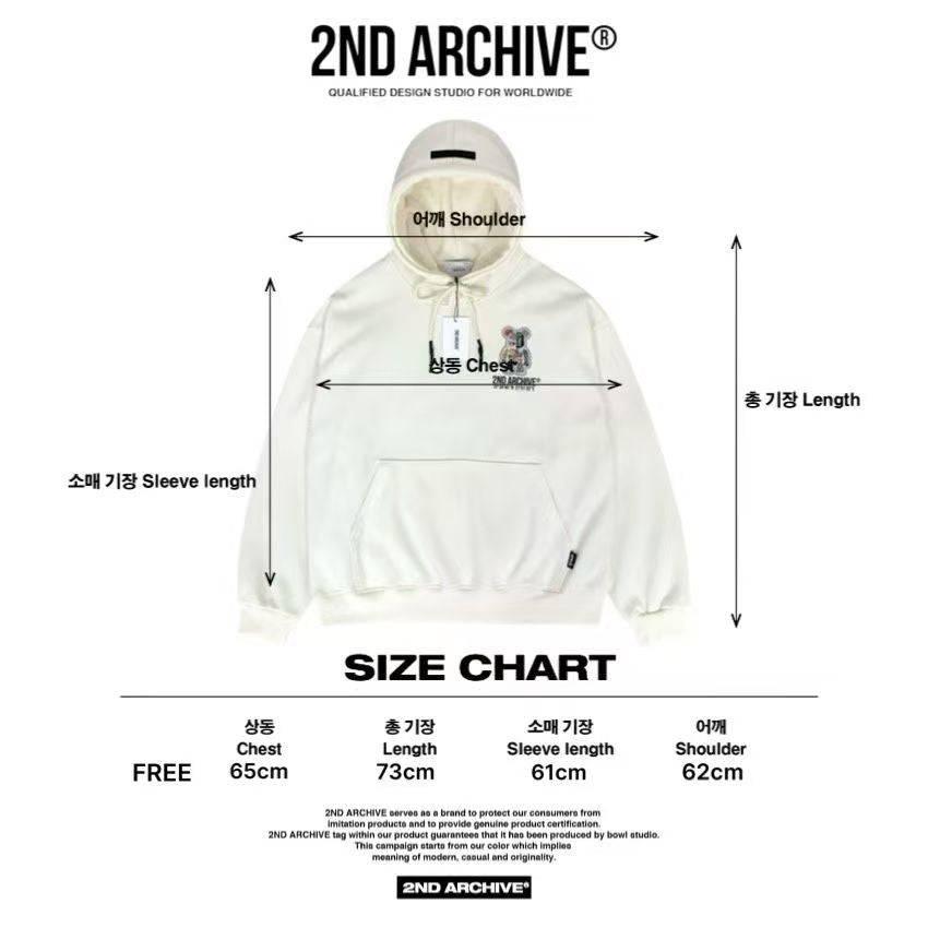 韓國直送2nd ARCHIVE Sticker Scotch Bear Hoodie - HLY &amp; CHOCCICO