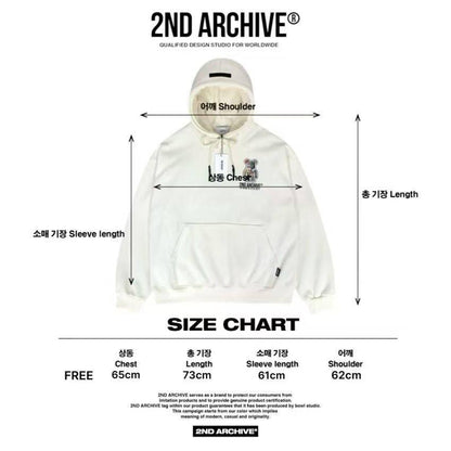 韓國直送2nd ARCHIVE Sticker Scotch Bear Hoodie - HLY &amp; CHOCCICO