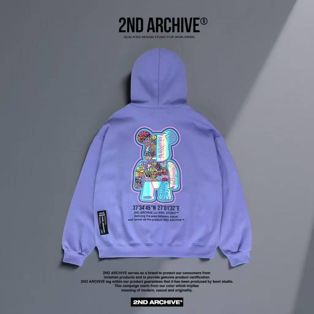 韓國直送2nd ARCHIVE Sticker Scotch Bear Hoodie - HLY &amp; CHOCCICO
